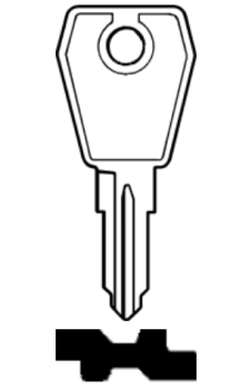 Ersatzschlüssel für EuroLocks Zylinderschlösser  (LF30R)